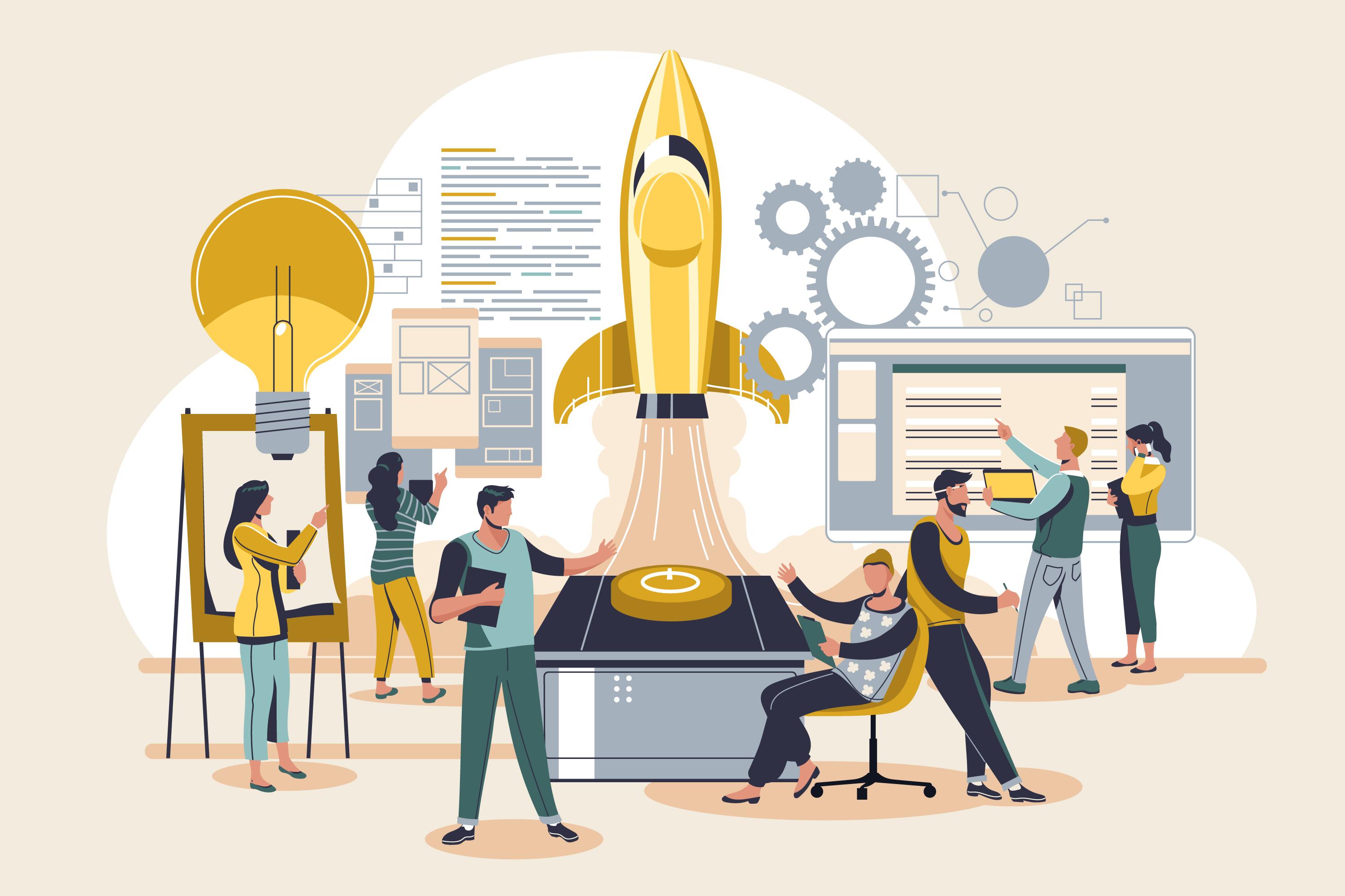 Career guidance illustration